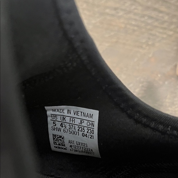 Adidas NMD R1 V2 Script Black Athletic Sneakers - Men's Size 5 - Picture 3 of 9